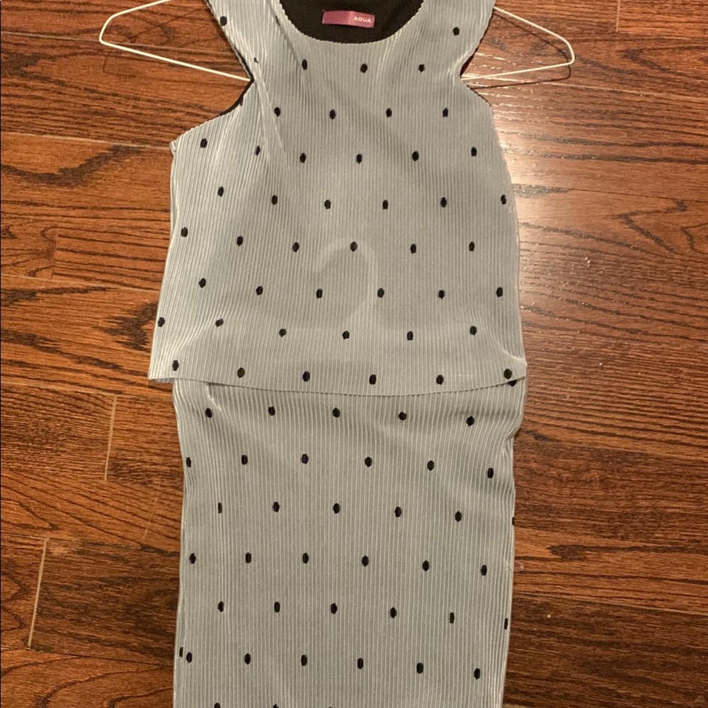 Matching tank top and pencil skirt dress from AQUA